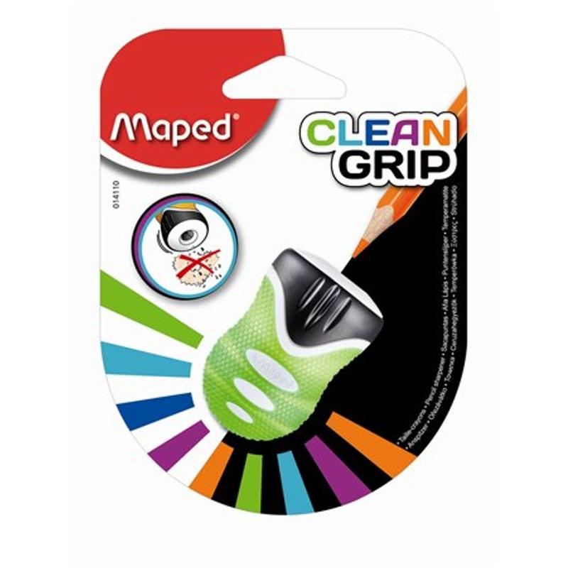 Hegyező egylyukú tartályos Maped Clean Grip