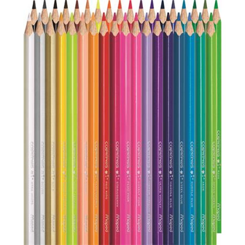 Színes ceruza készlet háromszögletű Maped Color Peps Star 36 különböző szín