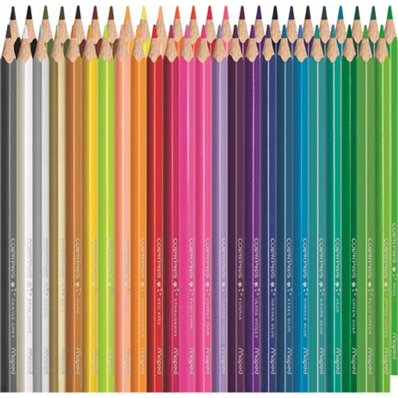 Színes ceruza készlet háromszögletű Maped Color Peps Star 48 különböző szín