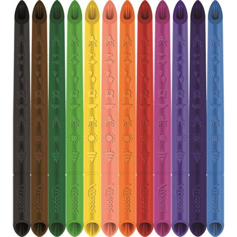 Színes ceruza készlet háromszögletű Maped Color Peps Infinity 12 db