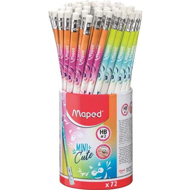 Grafitceruza HB radírral Maped Mini Cute Black Peps vegyes minta