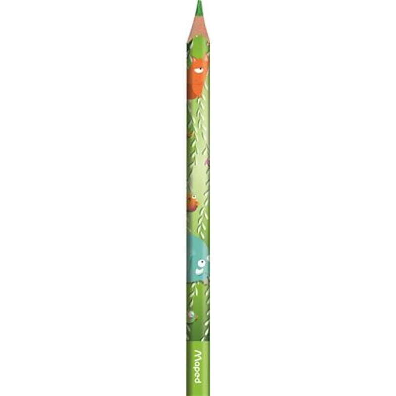 Színes ceruza készlet vastag MAPED Jungle Fever 12 különböző szín