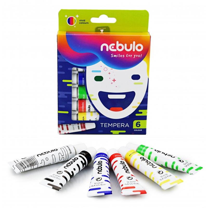 Nebulo tempera 6 szín 12 ml