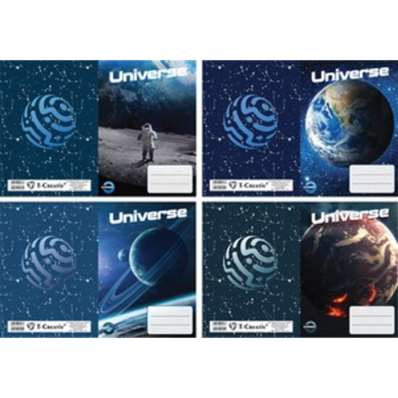 Füzetborító csomag betétes T-Creativ A/5 Universe 2023