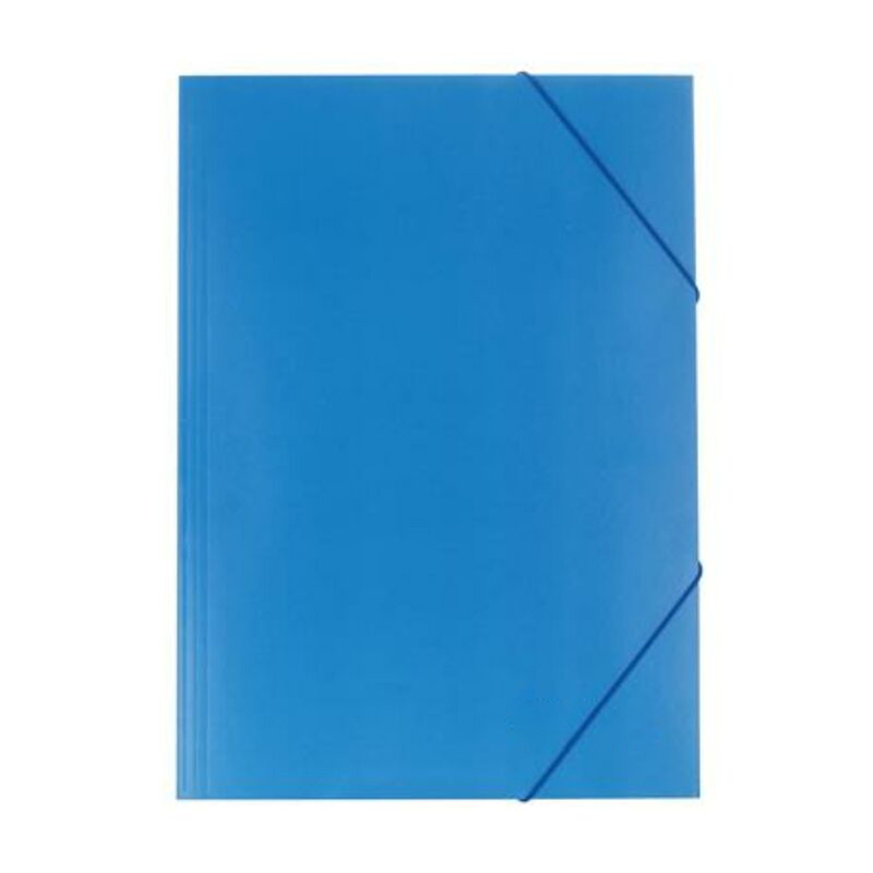 Gumis mappa, karton, A4 kék