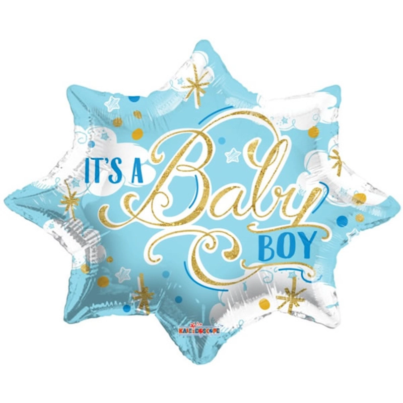 Fólia lufi It's a Baby Boy felirattal babaváró csillag 51 cm 107532
