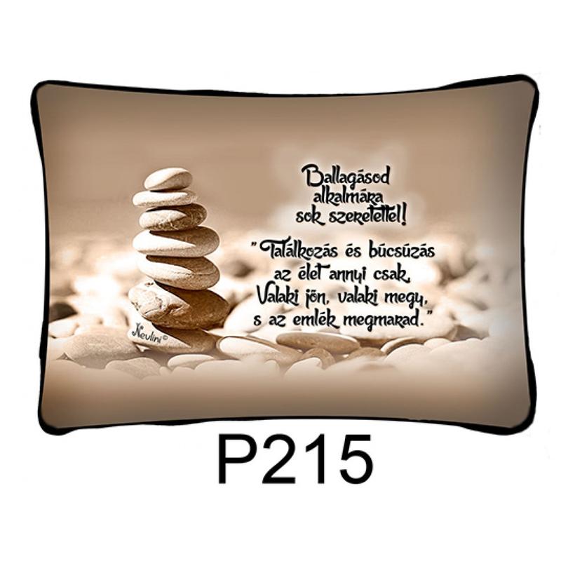 Díszpárna ballagásra 37x27cm - Találkozás és búcsúzás P215
