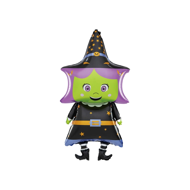 Halloween boszorkány fólia lufi 48x99cm 604494
