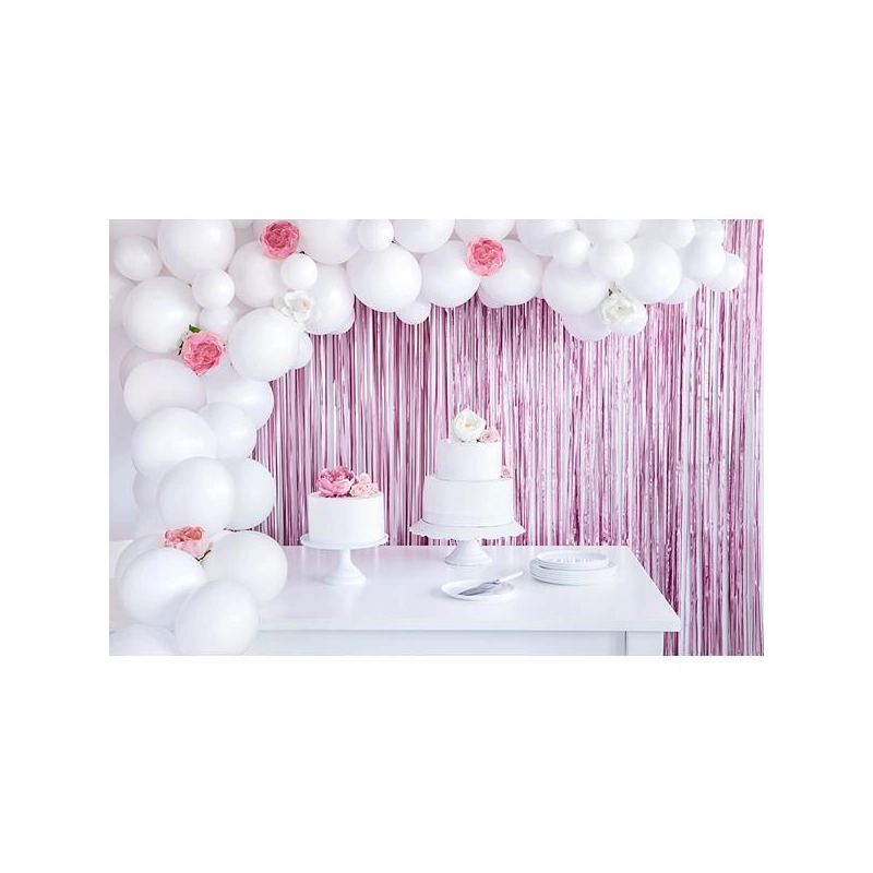 Party függöny világos rózsaszín 90x250 cm