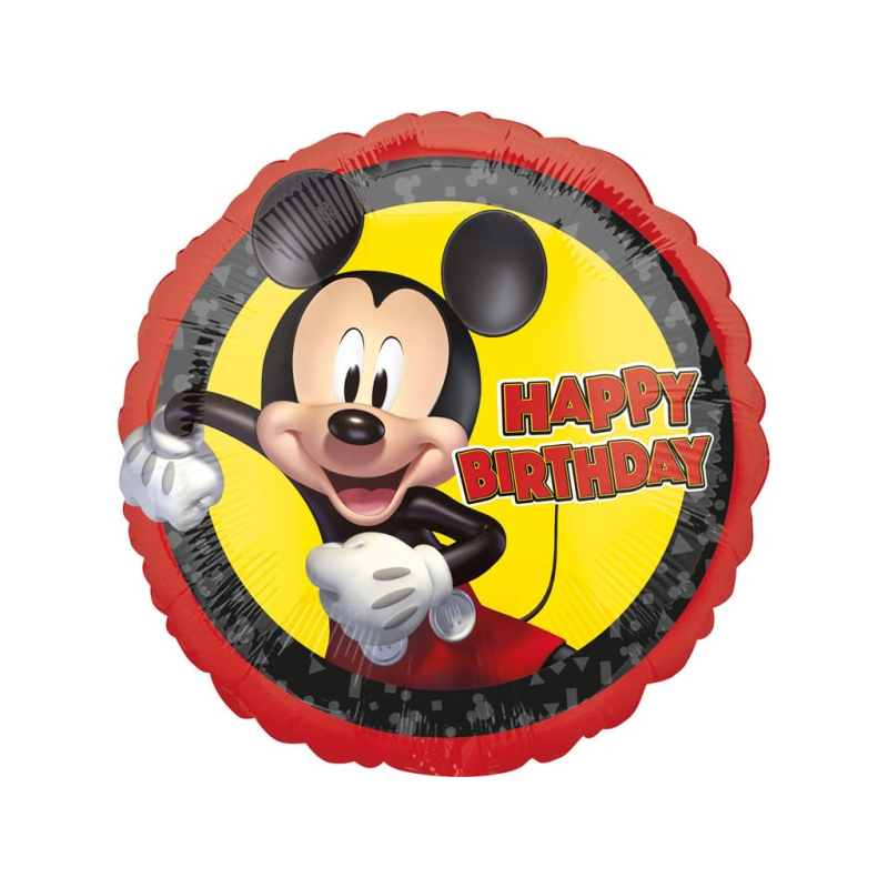 Mickey fólia lufi Happy Birthday 44cm 4189201