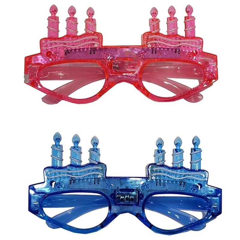 Party szemüveg LED-es rózsaszín vagy kék színben 637697