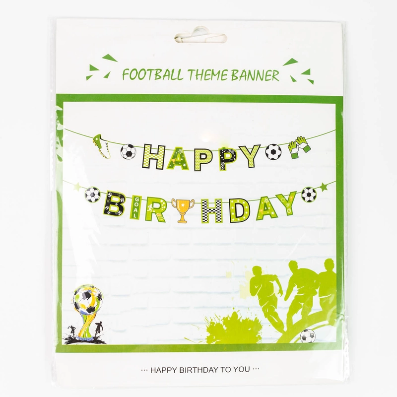 Happy Birthday feliratos focis papír zászló girland 613998