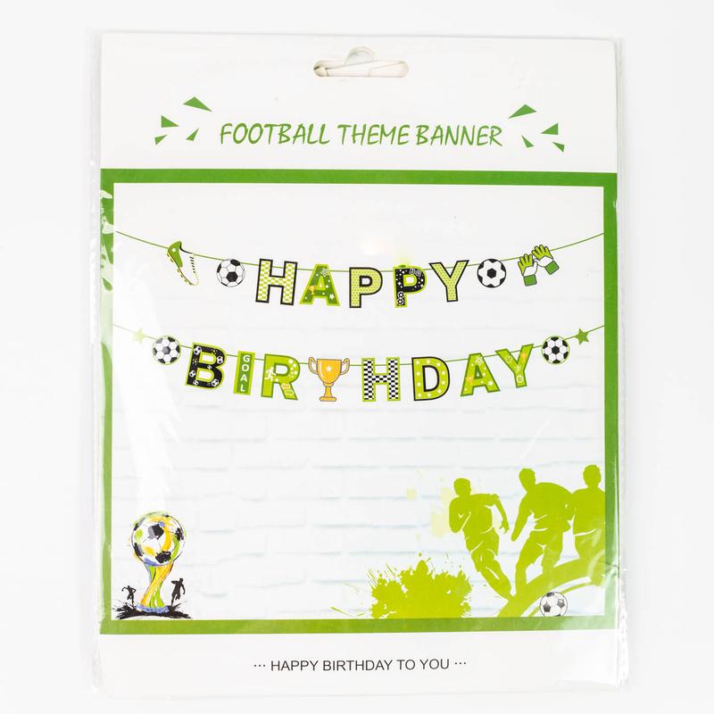Happy Birthday feliratos focis papír zászló girland 613998
