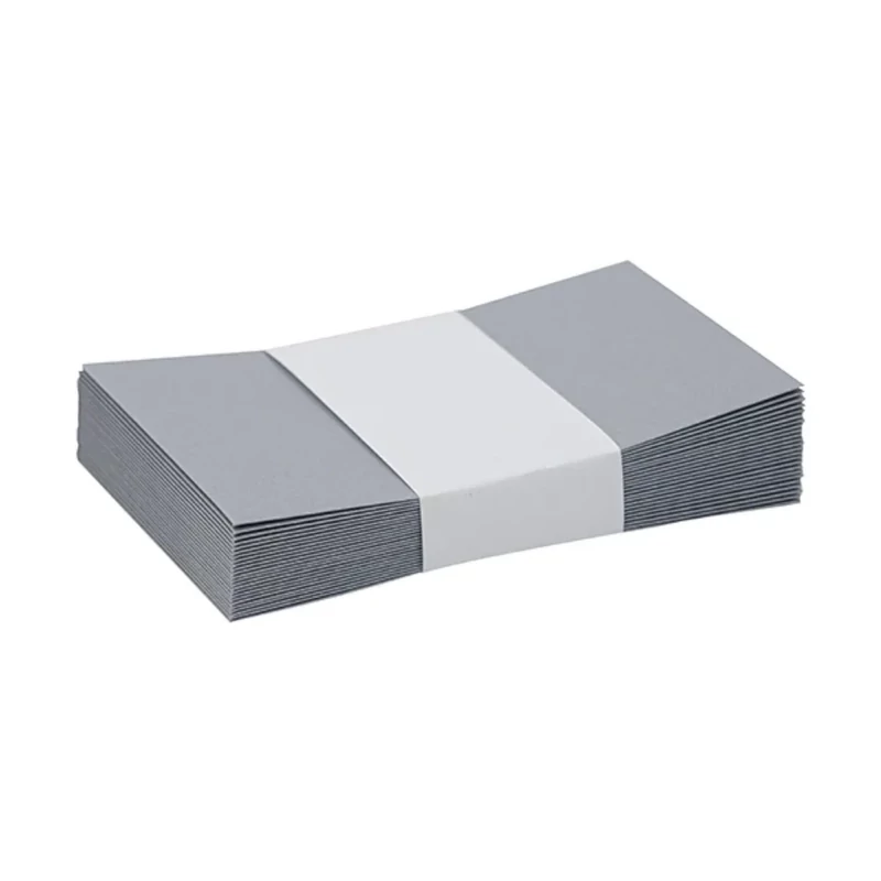 Névjegyboríték színes KASKAD enyvezett 70x105 mm 52 ezüst metál 120 g 1 darab