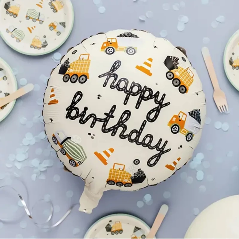 Fólia lufi Happy Birthday munkagépes 45 cm 020917