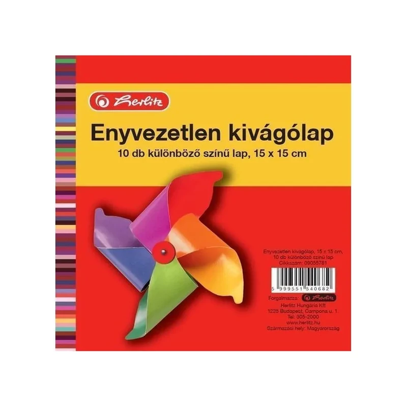 Kivágólap 15 x 15 cm 10 ív  Herlitz
