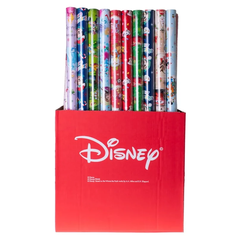 Csomagolópapír karácsonyi Disney gyerekeknek 200x70cm 12 minta