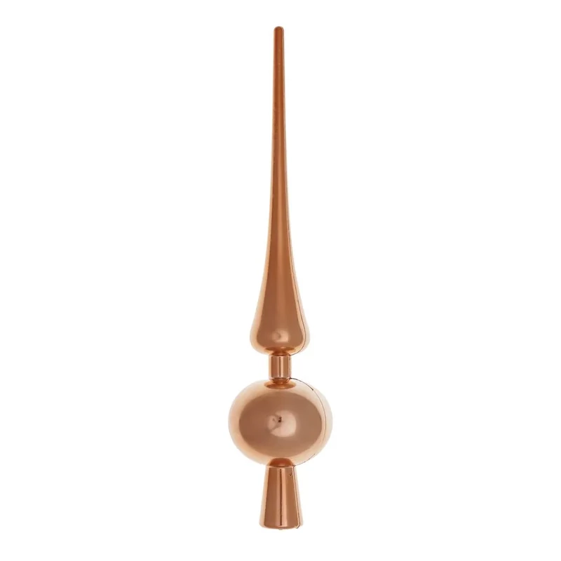Csúcsdísz karácsonyfára bronz színű 28 cm magas