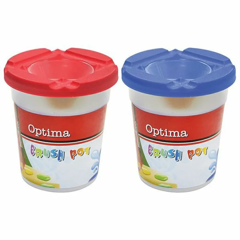 Ecsettál színes fedéllel 200 ml 1 db Optima