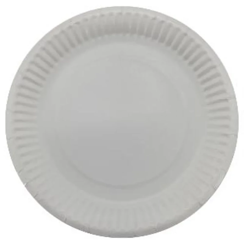 Papírtányér 18 cm kör fehér