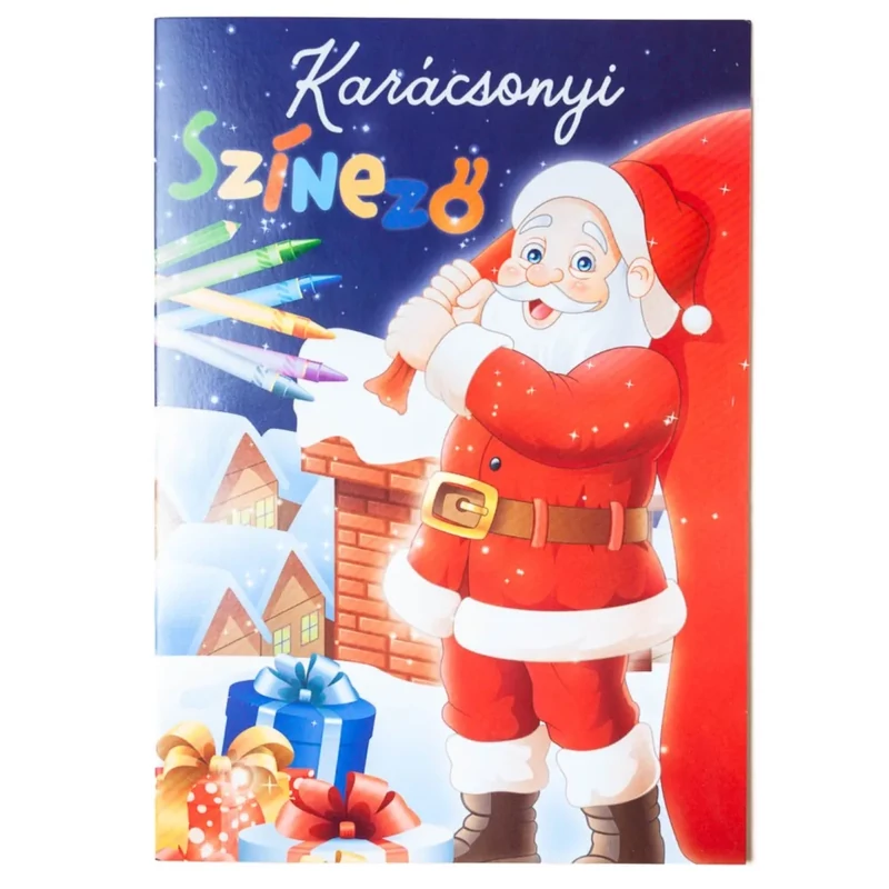 Karácsonyi színező télapó borítóval A5