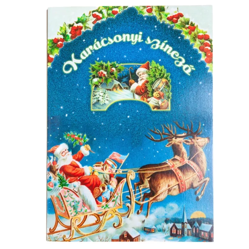 Színező A5 Karácsonyi szarvasos