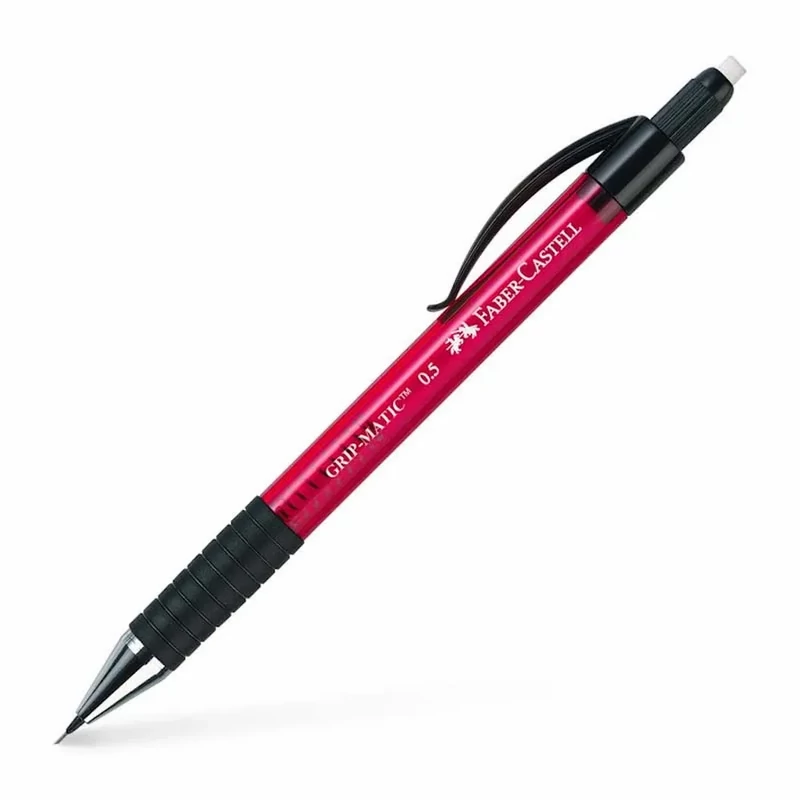 Töltőceruza 0,5mm piros test Faber-Castell Grip-Matic 1375