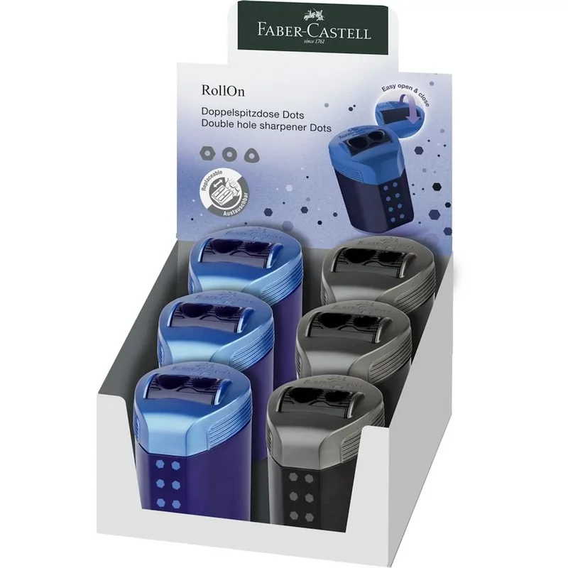 Hegyező Faber-Castell RollOn pöttyös dupla tartályos vegyes színekben 1 db