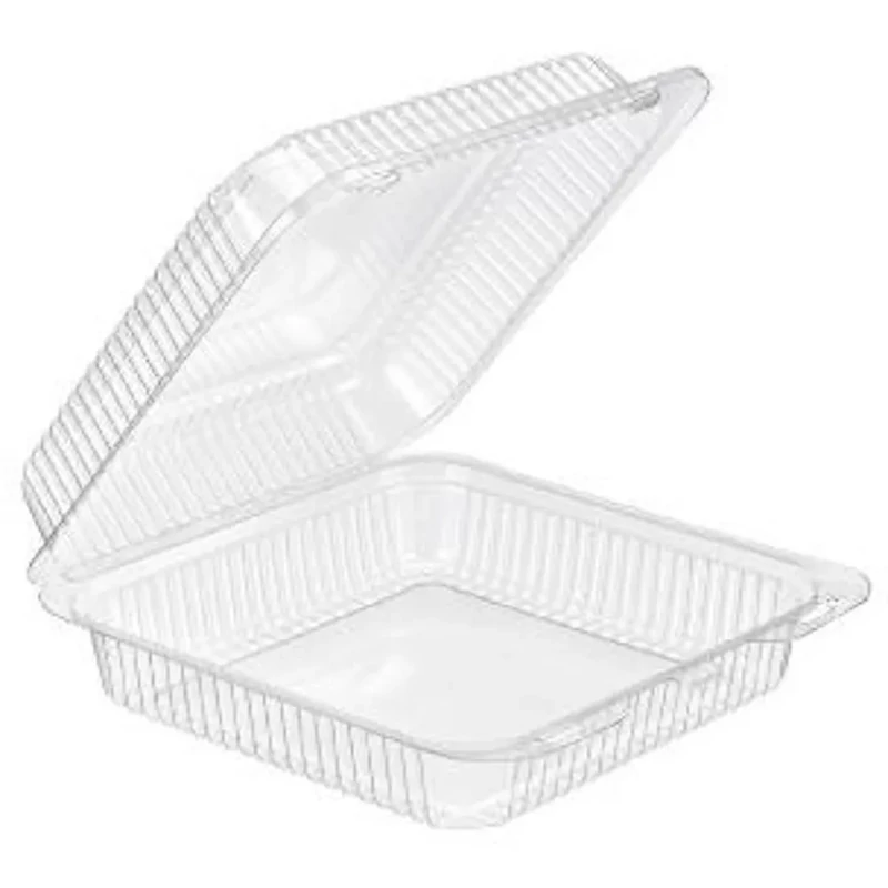 Süteményes doboz ALI70 PETc 231x228x93 mm rPEt víztiszta