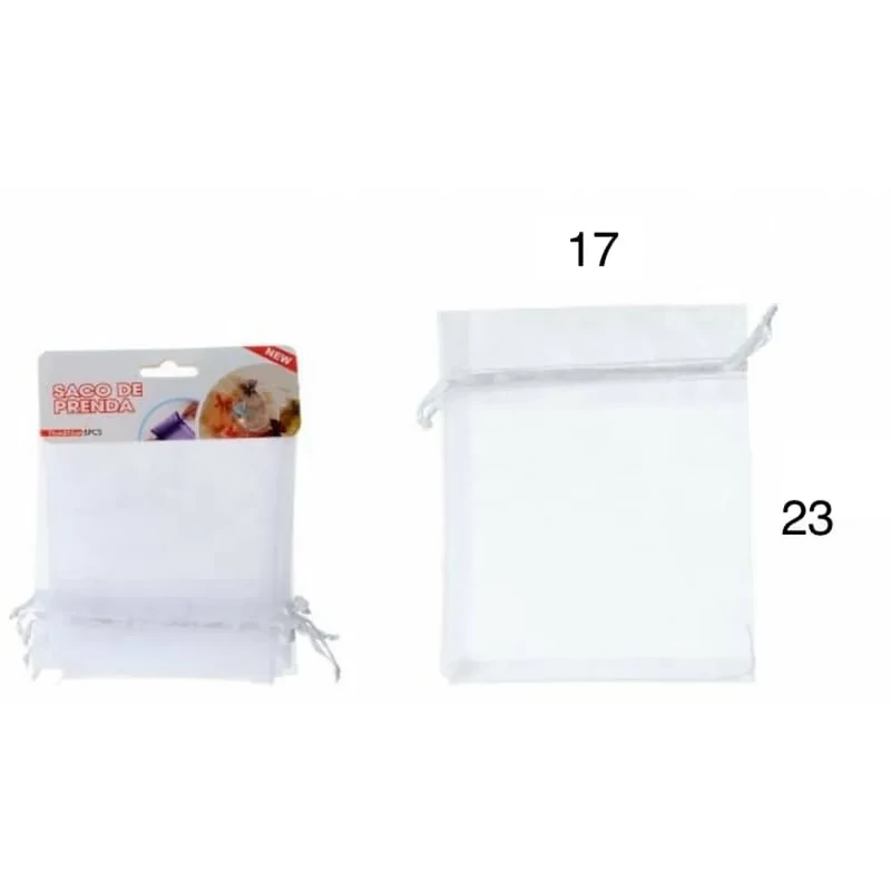 Organza tasak fehér 17x23 cm 3 db