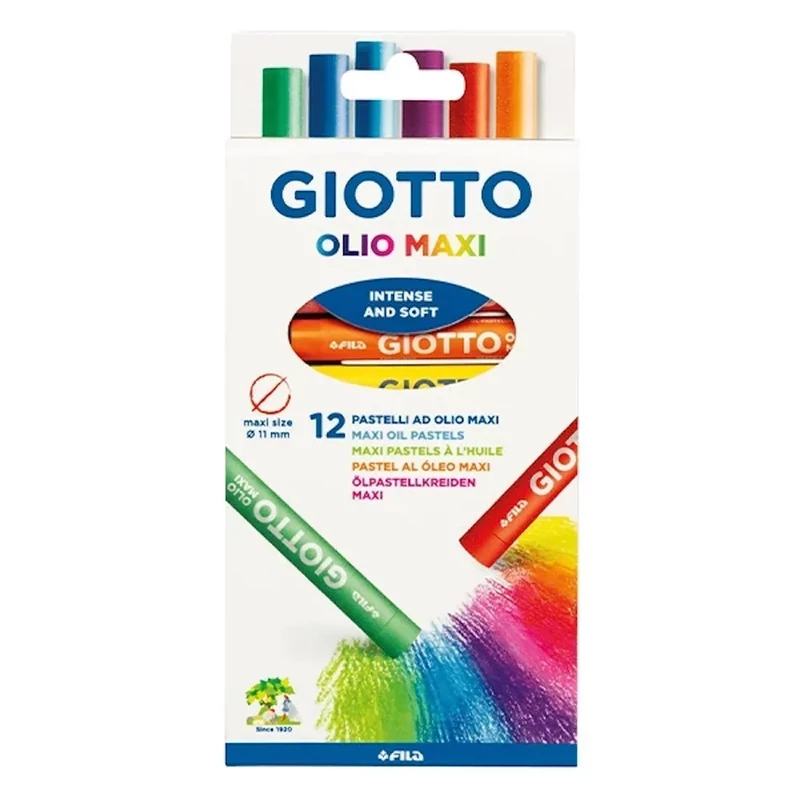 Olajpasztell készlet 12 db-os 11mm GIOTTO Olio Maxi