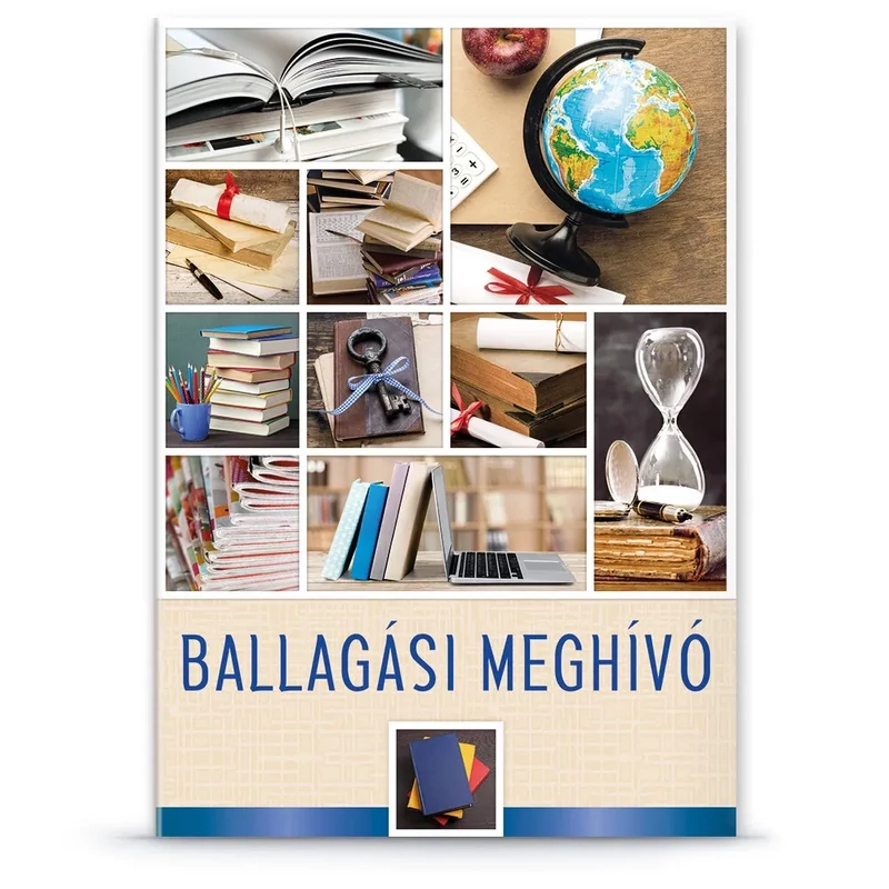 Ars Una ballagási extra borítékos lap kollázzsal Meghívó felirattal ballagásra F
