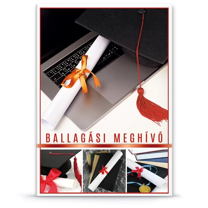 Ars Una ballagási extra borítékos lap diploma tekercsek Meghívó felirattal ballagásra F