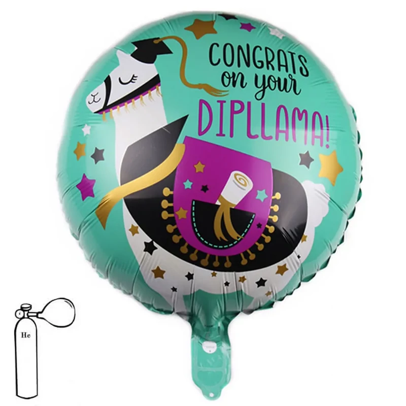 Ballagási Congrats on your DIPLLAMA lufi 46cm 352453