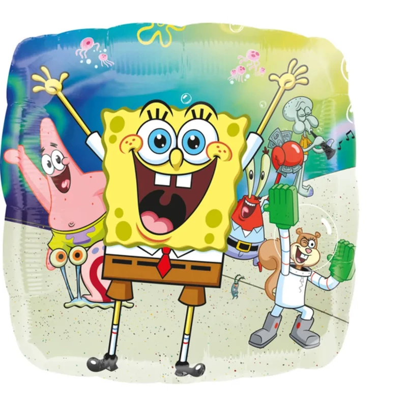 Fólia lufi párna alakú Spongya Bob 43cm