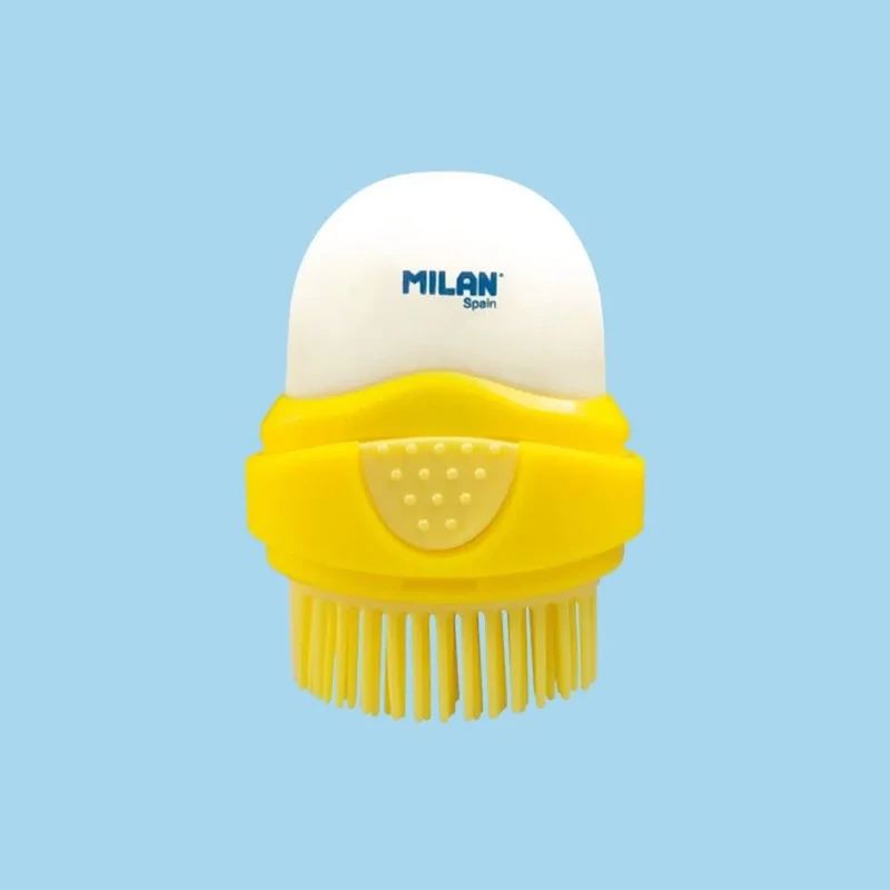 Radír Milan seprűvel vidám színek Capsule Brush