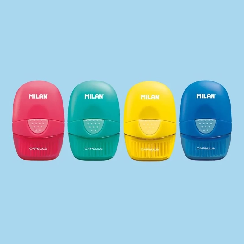 Radír Milan seprűvel vidám színek Capsule Brush
