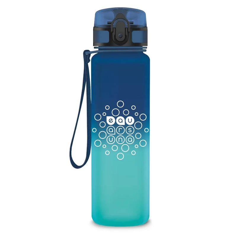 Ars Una sötétkék türkiz színátmenetes matt BPA-mentes kulacs 600 ml
