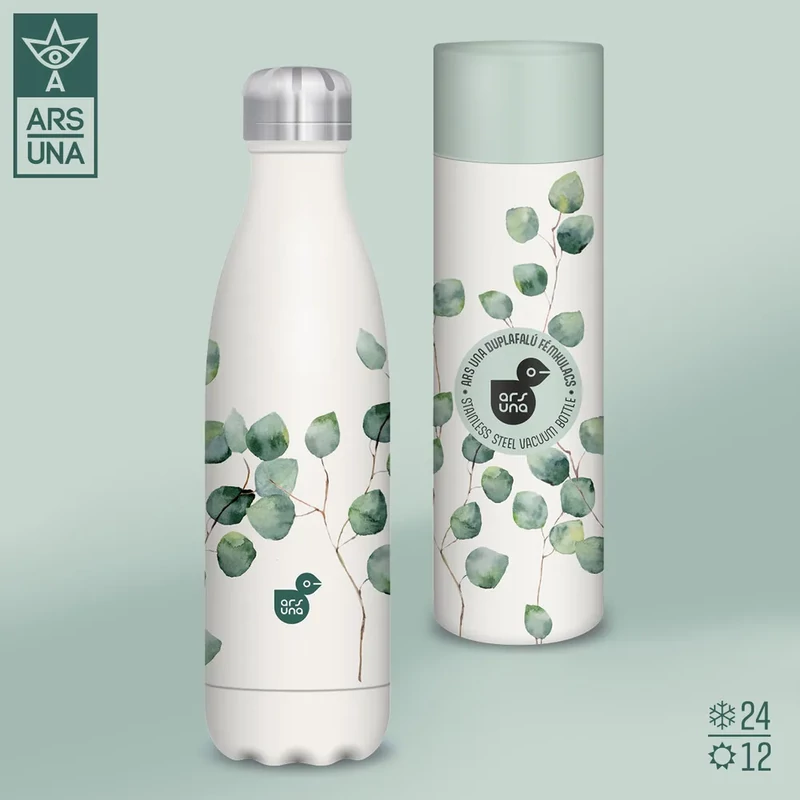 Ars Una duplafalú fémkulacs 500 ml Botanic Leaf
