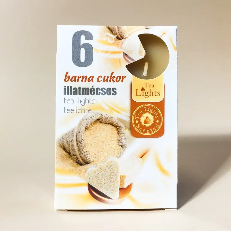 Illatmécses barna cukor 6 db-os