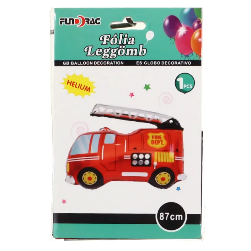 Fólia lufi tűzoltó autó 87cm 606959