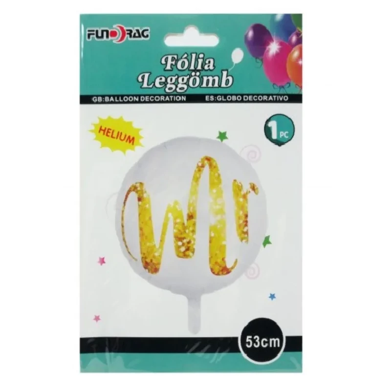 Mr. feliratos esküvői fólia lufi 53cm 611383