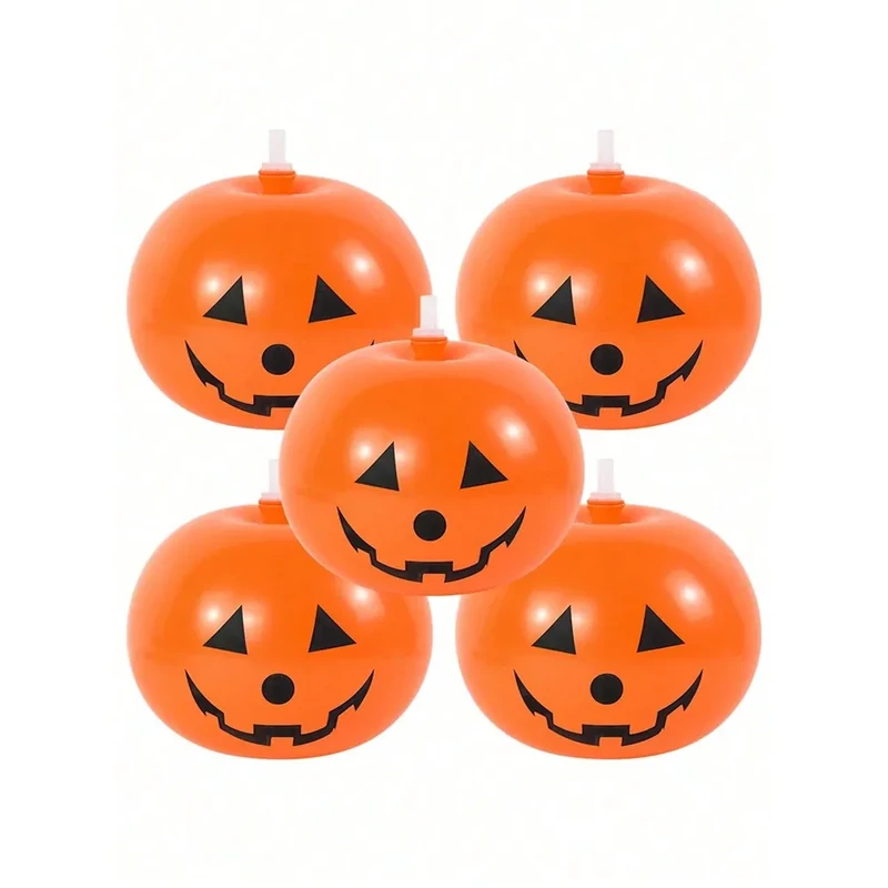 Gumi lufi led világítással tök formájú halloween 5 db 30 cm 637048