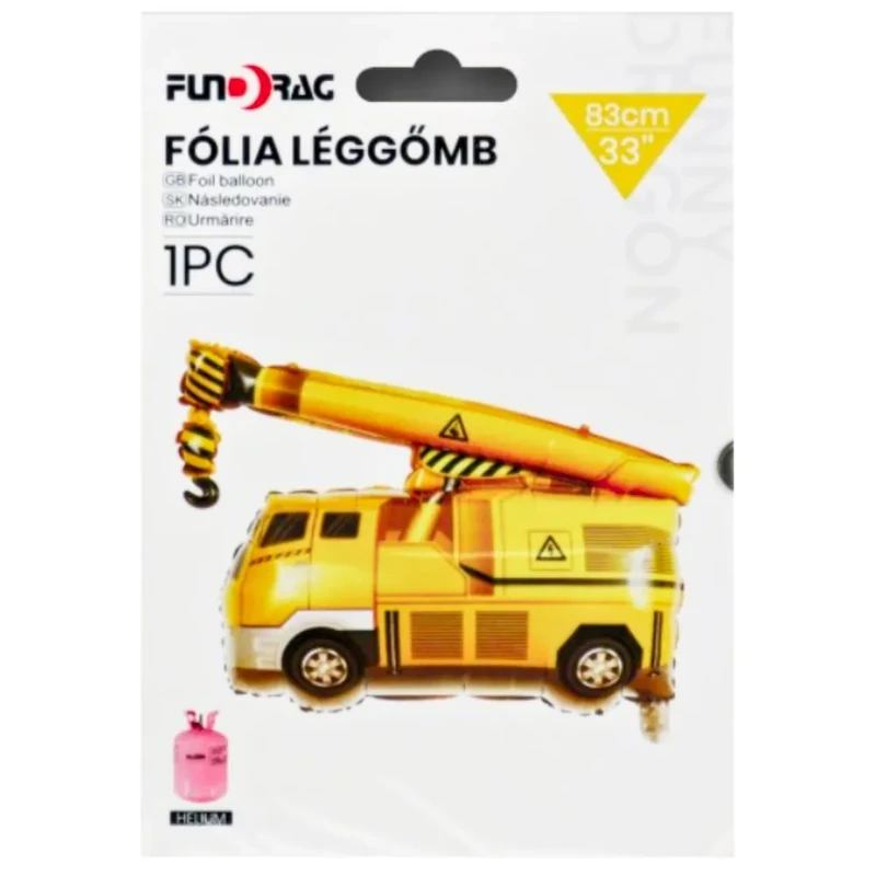 Fólia lufi darus munkagép alakú 83 cm 646002