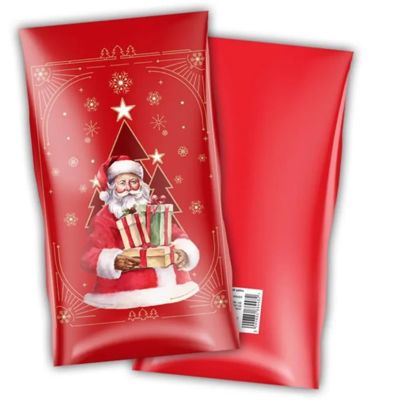 Mikulászacskó Prémium minőség széles 200 mm x 350 mm piros öreg mikulás