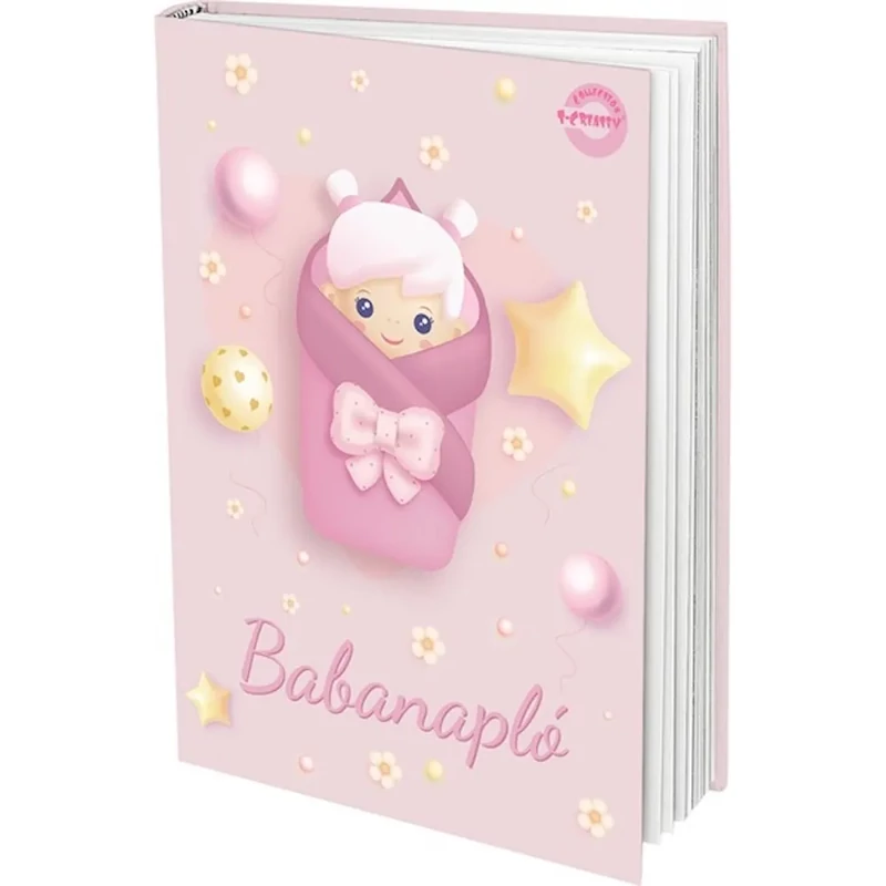 Babanapló rózsaszín lányos mintával A/5 28 oldalas T-Creativ