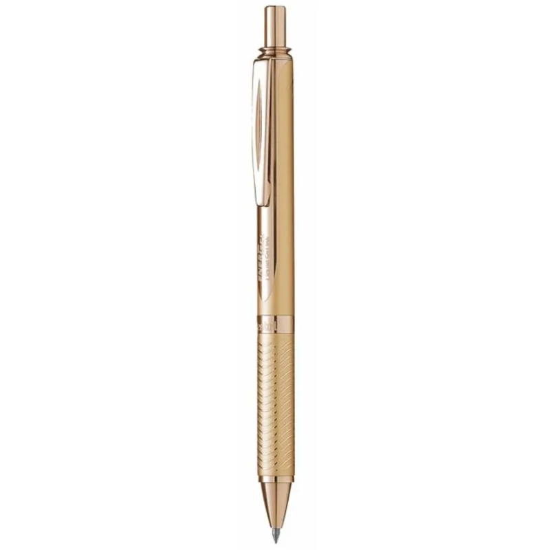 PENTEL "EnerGel BL-407" nyomógombos rollertoll díszdobozban arany