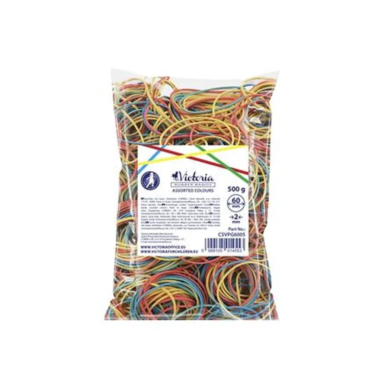 Postázógumi 60X2 mm Victoria Facility 0,5 kg vegyes színű