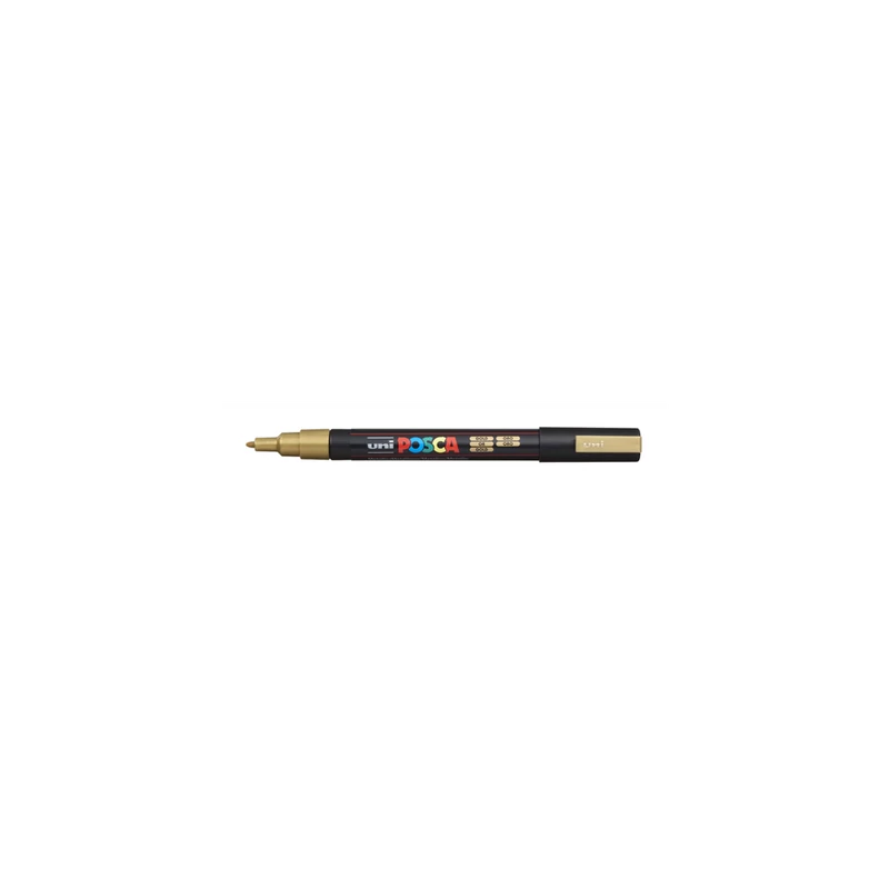 Dekormarker 0,9-1,3mm, PC-3M Uni Posca arany