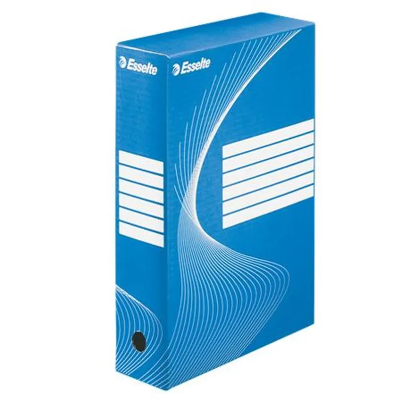 Archiválódoboz A4 80 mm karton Esselte Boxycolor kék